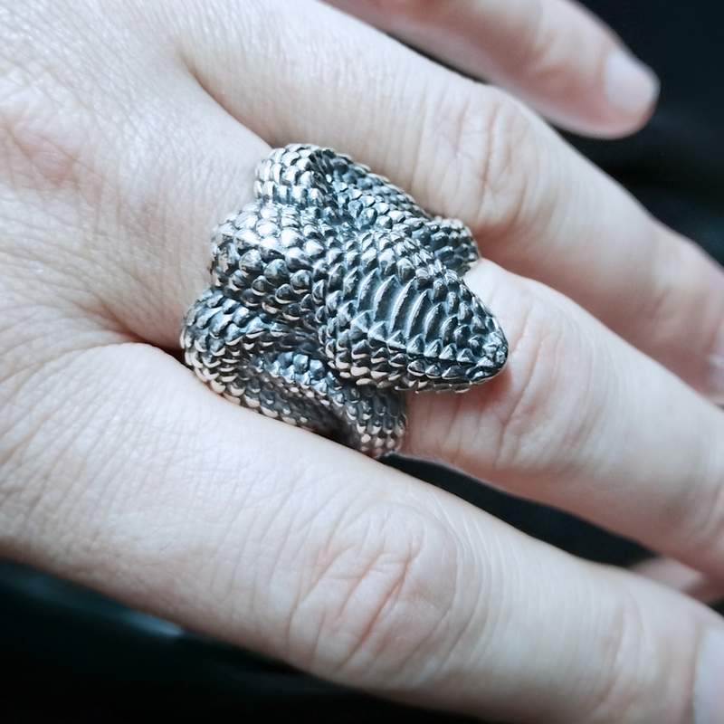 Lunar Snake Ring