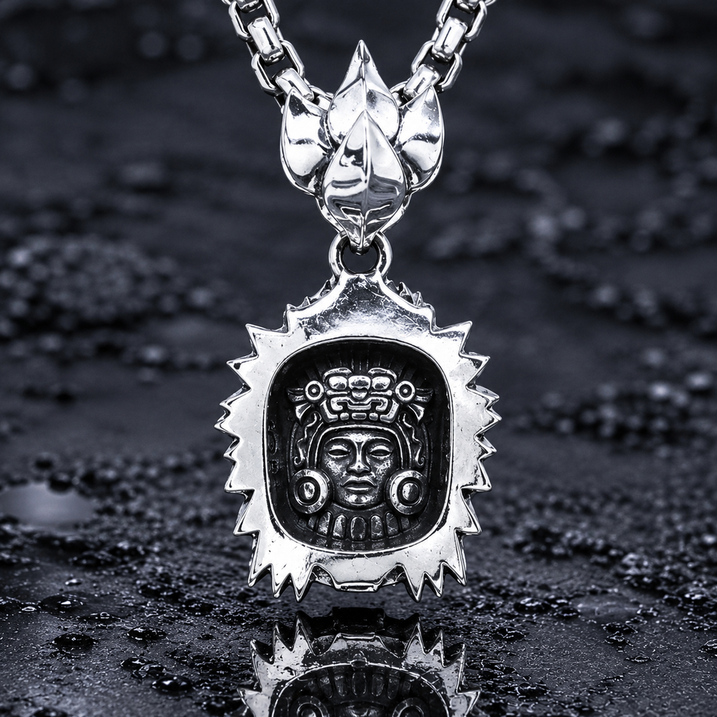 Quetzalcoatl Skull Pendant - 925 Sterling Silver – Serpent Forge