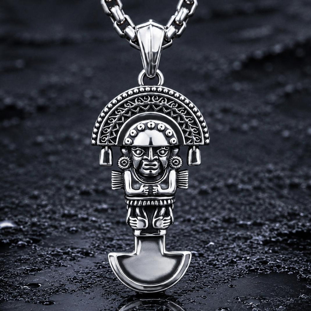 値下げファイナル価格 銀製インカ守り神 Tumiナイフ アンティーク Tumi Peruvian Knife Pendant - 925 Sterling Silver – Serpent Forge