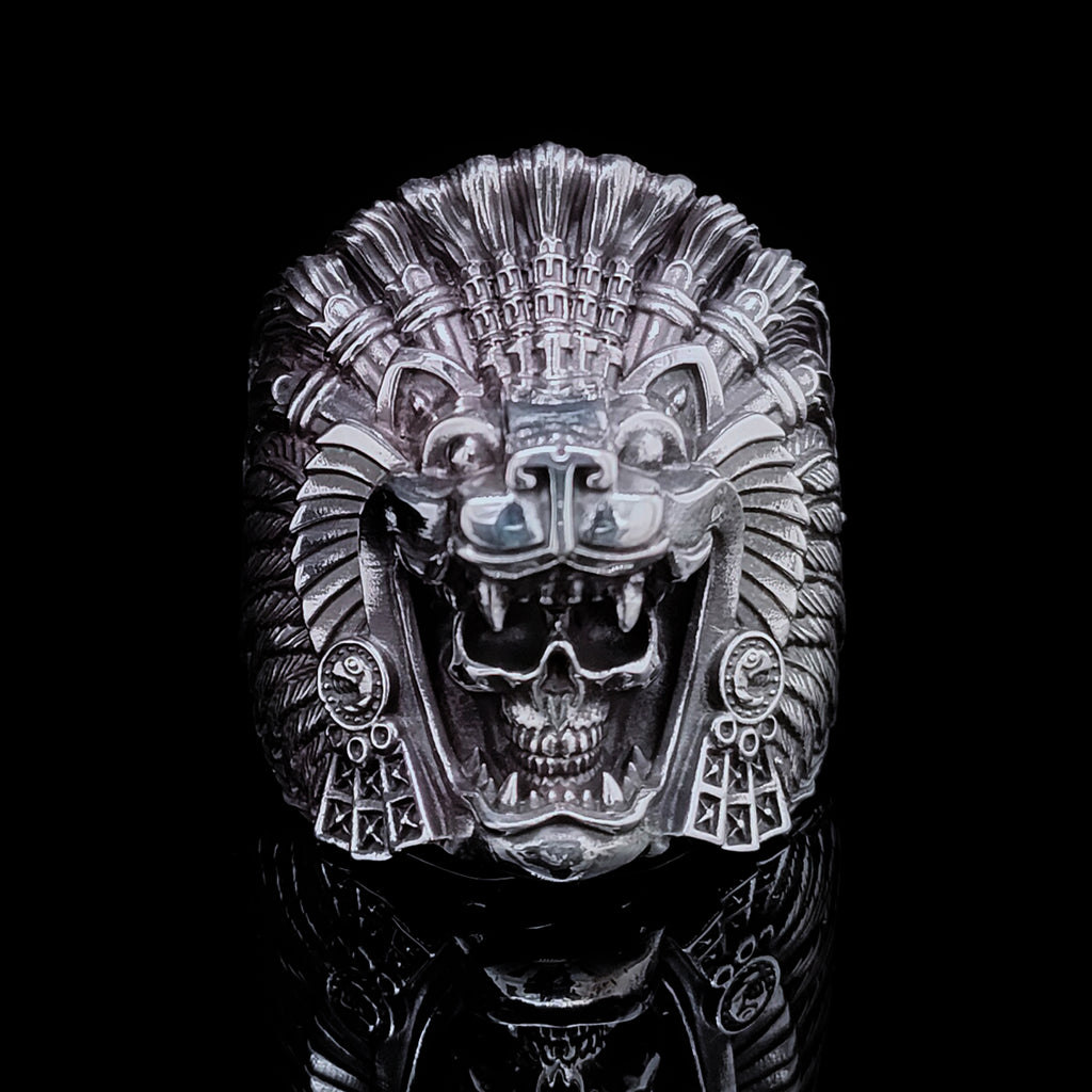 Warrior Ring Aztec Jewelry Ring Aztec Jaguar Warrior Ring 925