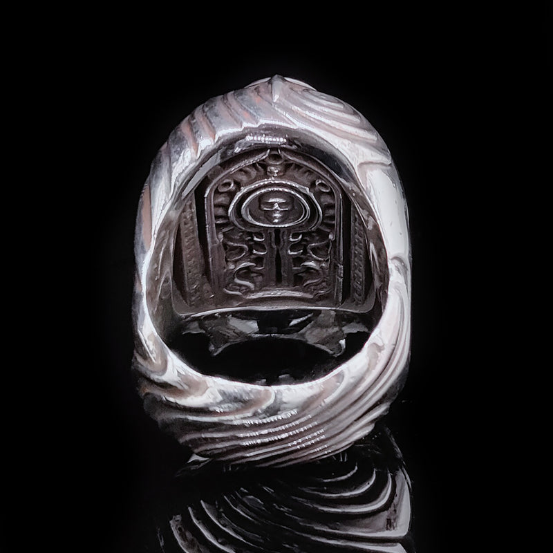 Skull Black Star Sapphire