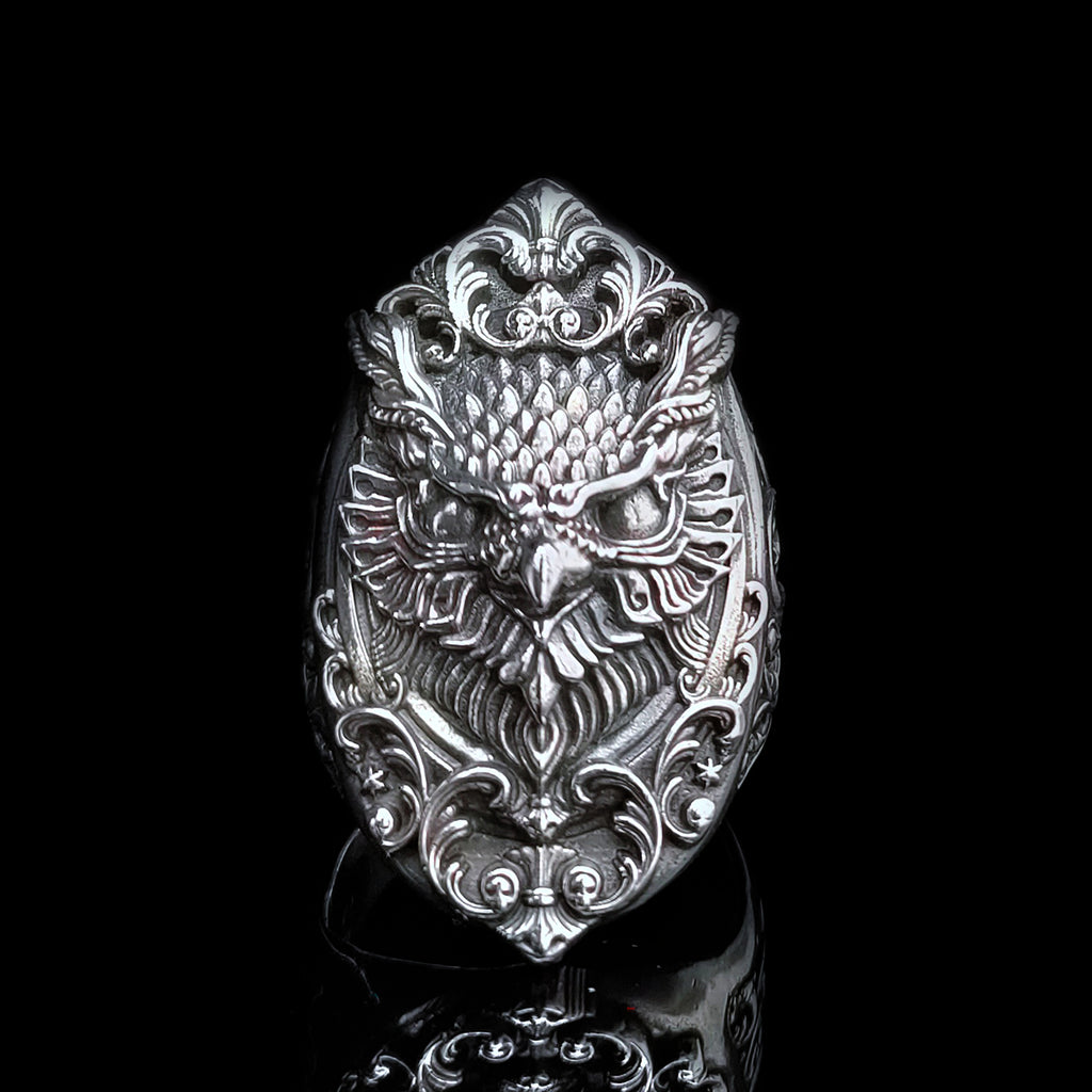 カントリーアーティスト スターリングシルバー フクロウ ふくろう 92g 英国 greathornedowl_1024x1024.jpg?v