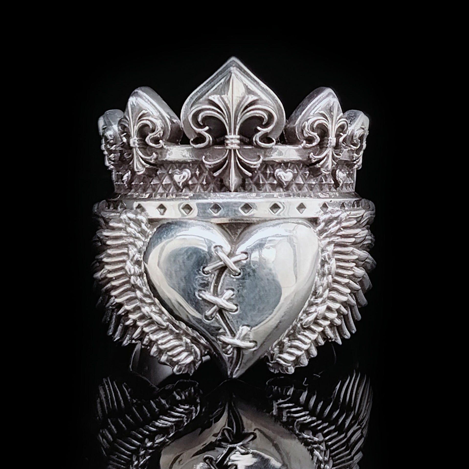 ★SENTIMENTS★ NO.611 [SILVER] SPIKY HEART RING NO.611 [SILVER] スパイキーハートリング - SENTIMENTS | 60