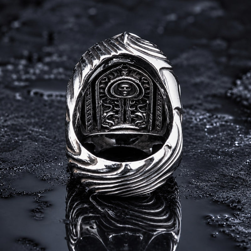 Skull Black Star Sapphire