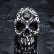 Skull Black Star Sapphire