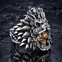 Quetzalcoatl Gold Skull