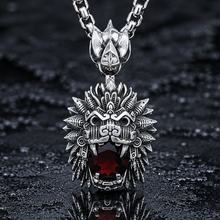 Quetzalcoatl Garnet Pendant