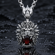Quetzalcoatl Garnet Pendant