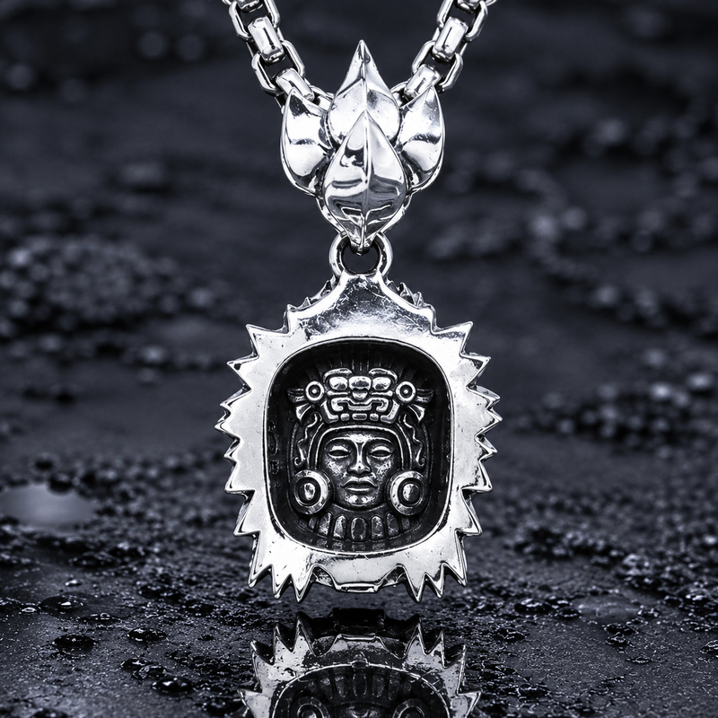 Quetzalcoatl Skull Pendant