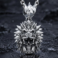 Quetzalcoatl Skull Pendant