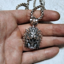 Quetzalcoatl Skull Pendant