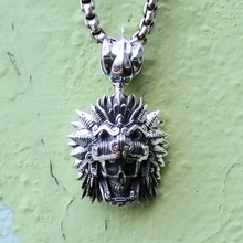 Quetzalcoatl Skull Pendant