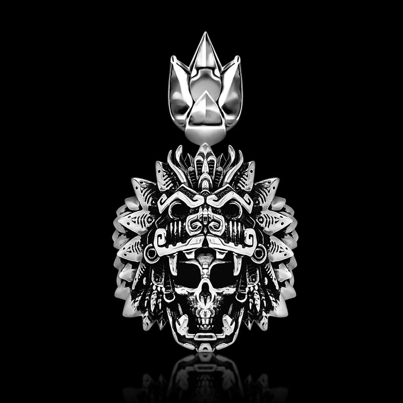 Quetzalcoatl Skull Pendant