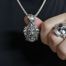 Quetzalcoatl Skull Pendant