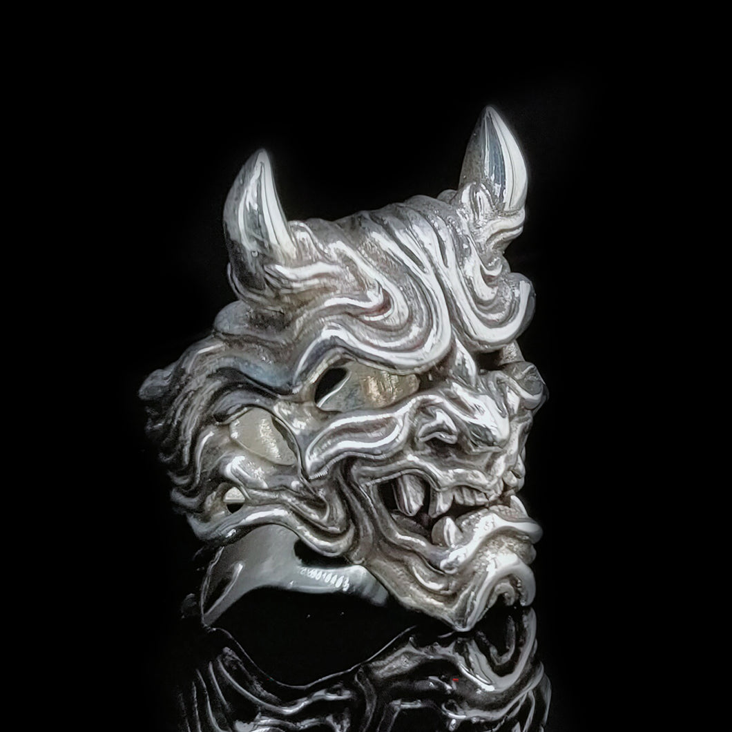 Hannya Mask Ring Detail