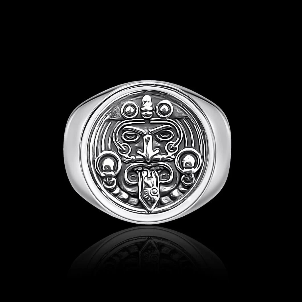 Aztec-inspired ring