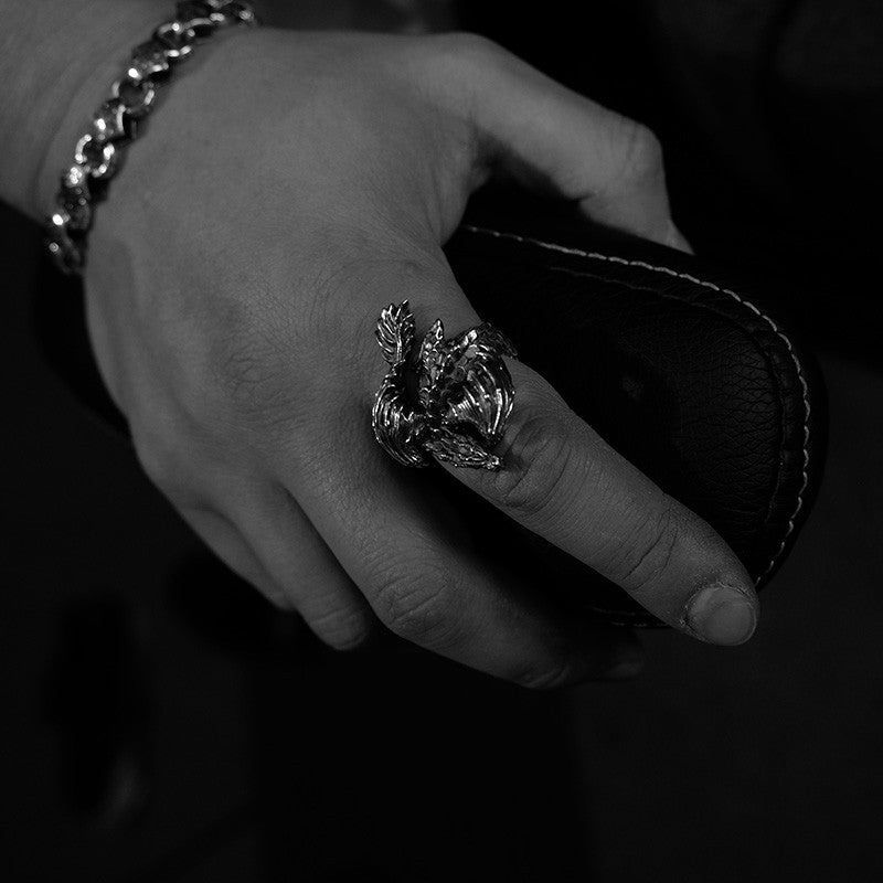 Dragon Ring on Hand